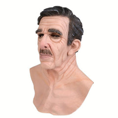 Old Man Face Mask Halloween Party Cosplay Masquerade Bar Decorations
