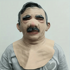 Old Man Face Mask Halloween Party Cosplay Masquerade Bar Decorations