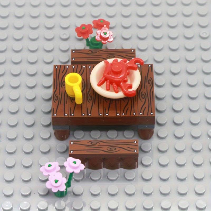1X4 Wooden Grain Printed Blocks City Wooden Blocks House Accessories