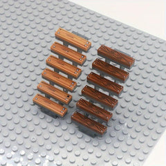1X4 Wooden Grain Printed Blocks City Wooden Blocks House Accessories