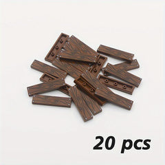 1X4 Wooden Grain Printed Blocks City Wooden Blocks House Accessories