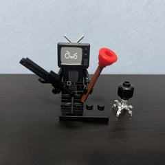 TV Toilet Mini Character Building Blocks Educational Toy Christmas Gift