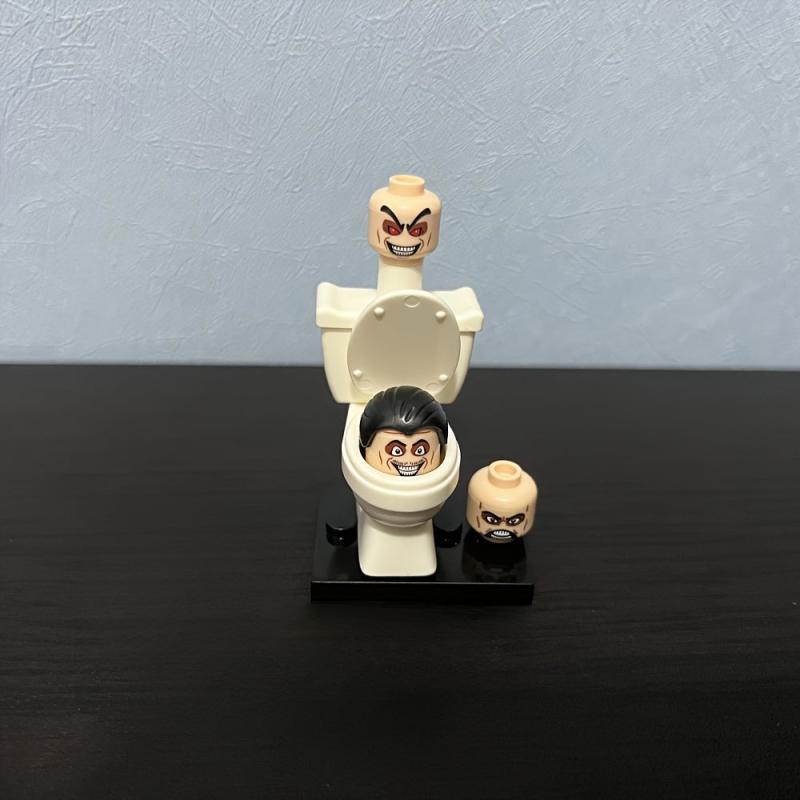 TV Toilet Mini Character Building Blocks Educational Toy Christmas Gift