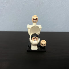 TV Toilet Mini Character Building Blocks Educational Toy Christmas Gift