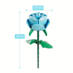 Flower Bouquet Brick DIY Gift Toys Holiday Building Blocks Set