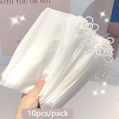 10pcs Plastic Zipper Pouch Document Folders Bag Zip File Folders