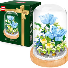 DIY Brick Rose Immortal Flower Building Blocks Set