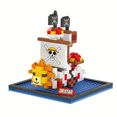 DIY Navigation Building Blocks Toy Pirate Decoration Educational Toy