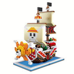 DIY Navigation Building Blocks Toy Pirate Decoration Educational Toy