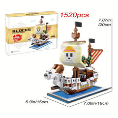 DIY Navigation Building Blocks Toy Pirate Decoration Educational Toy