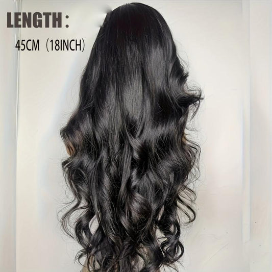 Natural Long Curly Wig Breathable Synthetic Fiber Wig for Women Party Cosplay