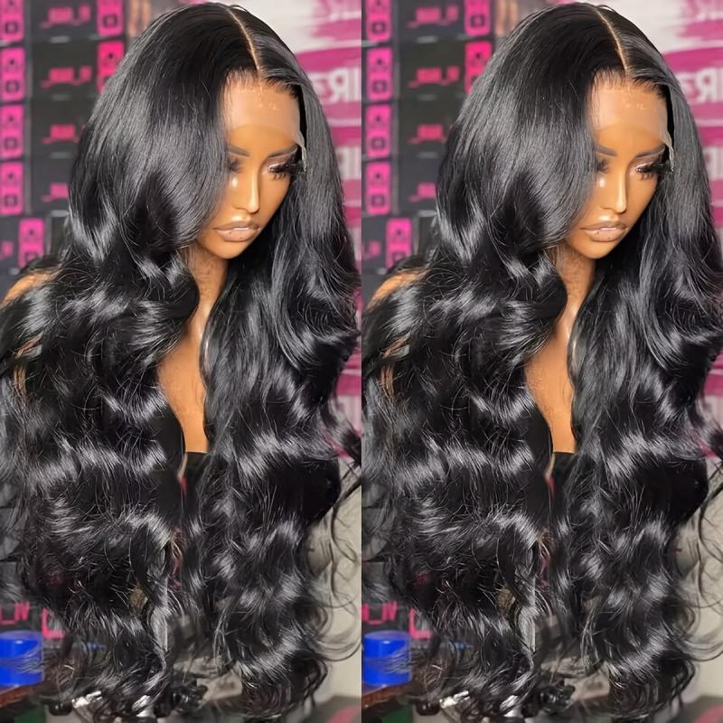 Natural Looking Long Curly Wig with Water Wave Bangs