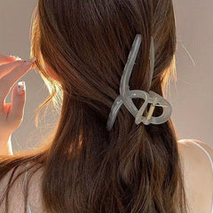4 Colors Transparent Large Hair Claw Clip Acrylic Hair Accessories