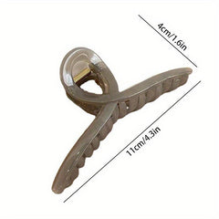 4 Colors Transparent Large Hair Claw Clip Acrylic Hair Accessories