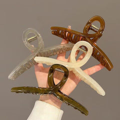 4 Colors Transparent Large Hair Claw Clip Acrylic Hair Accessories