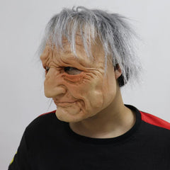 Men's Halloween Prank Mask Latex Scaring Elderly Appearance Mask