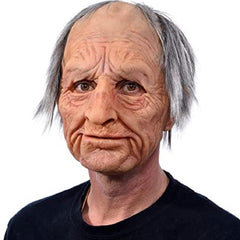 Men's Halloween Prank Mask Latex Scaring Elderly Appearance Mask