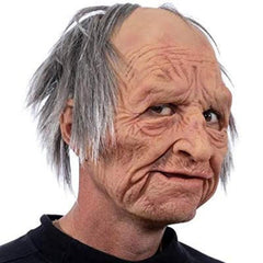Men's Halloween Prank Mask Latex Scaring Elderly Appearance Mask