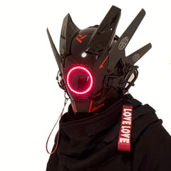 Futuristic Cyberpunk Cosplay Mask for Adults