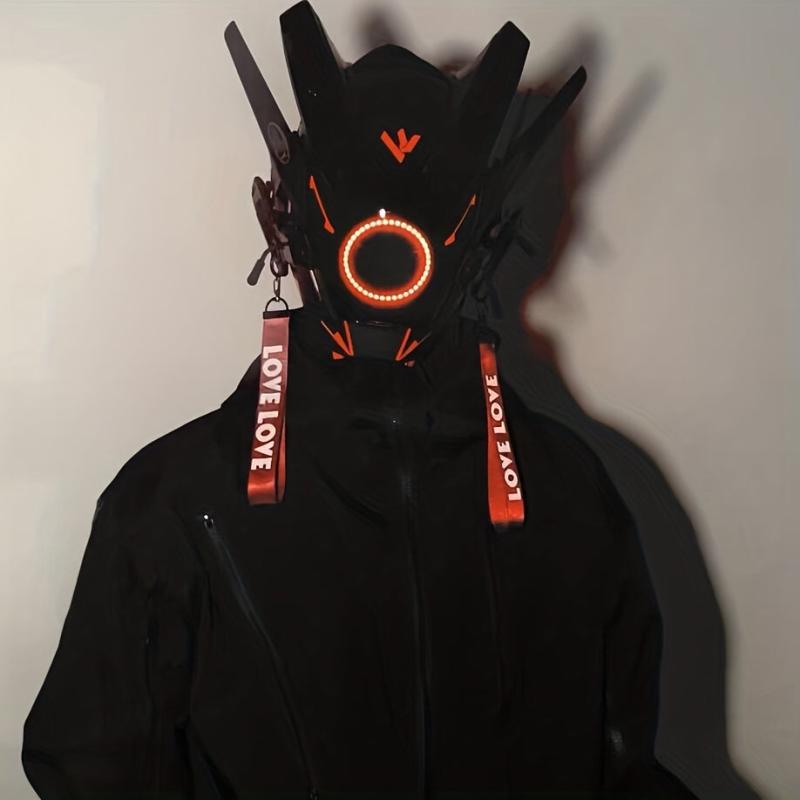 Futuristic Cyberpunk Cosplay Mask for Adults
