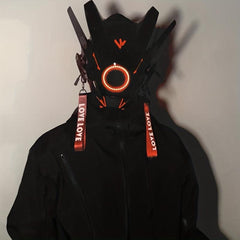 Futuristic Cyberpunk Cosplay Mask for Adults