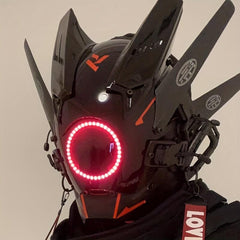 Futuristic Cyberpunk Cosplay Mask for Adults
