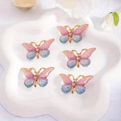 5PCS Girl's Sweet Butterfly Hair Clip Gradient Hair Accessories
