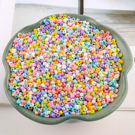 150 Pcs Multicolor Czech Glass Seed Beads Crystal Jewelry DIY Sewing