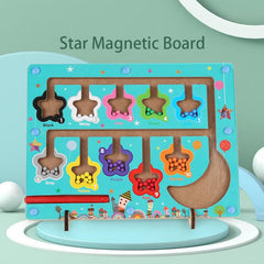 Magnetic Number Maze Montessori Wooden Puzzle Game Board
