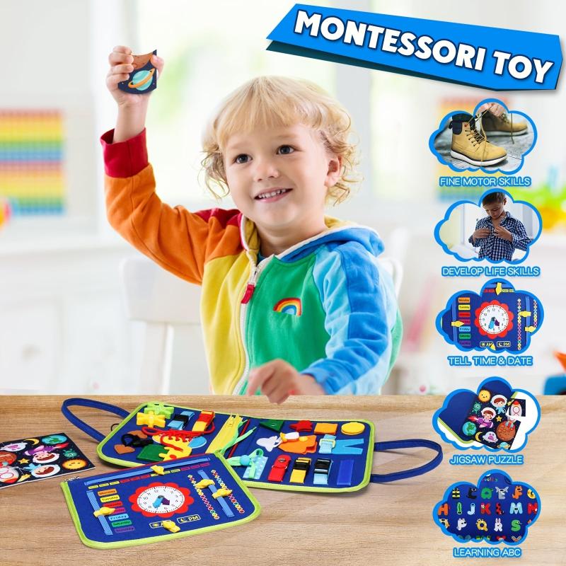 Toddler Sensory Board Toy for Fine Motor Skills Development