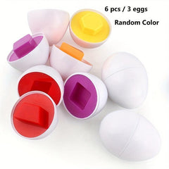 6 Pcs Educational Twisting Eggs for Kids