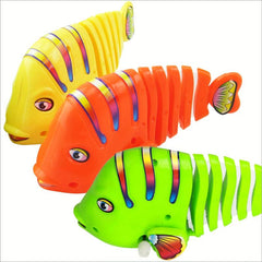1 Pc Plastic Wind Up Wiggle Fish Toy Eye-Catching & Wear-Resistant Clockwork Toy