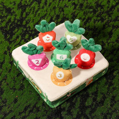Baby Pulling Radish Plush Toy Learning Educational Sensory Gift
