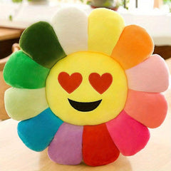 Colorful Sunflower Cushion Pillow Plush Toy
