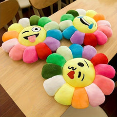 Colorful Sunflower Cushion Pillow Plush Toy