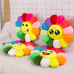 Colorful Sunflower Cushion Pillow Plush Toy