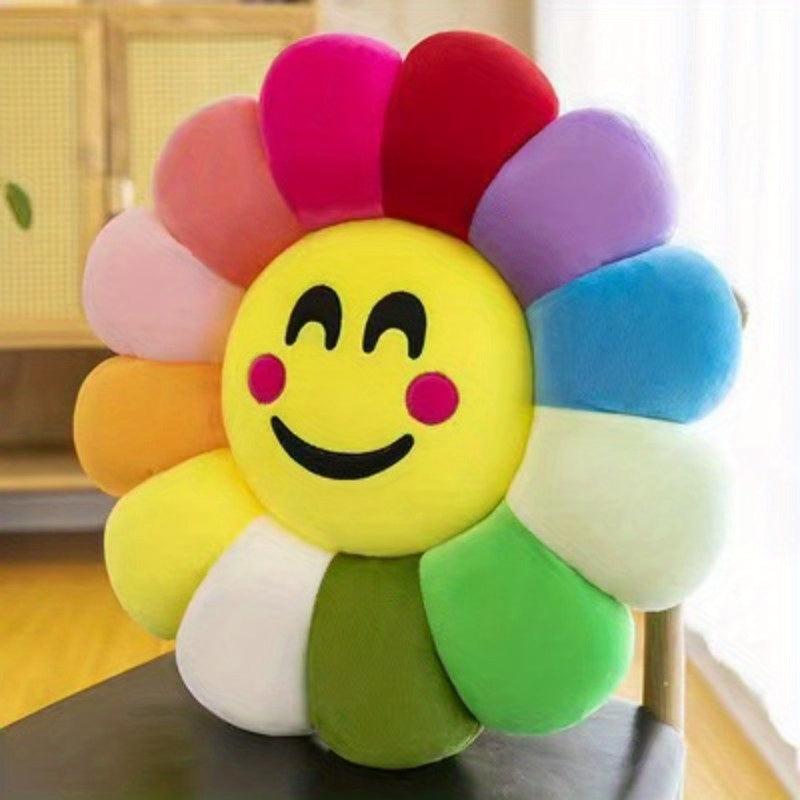 Colorful Sunflower Cushion Pillow Plush Toy