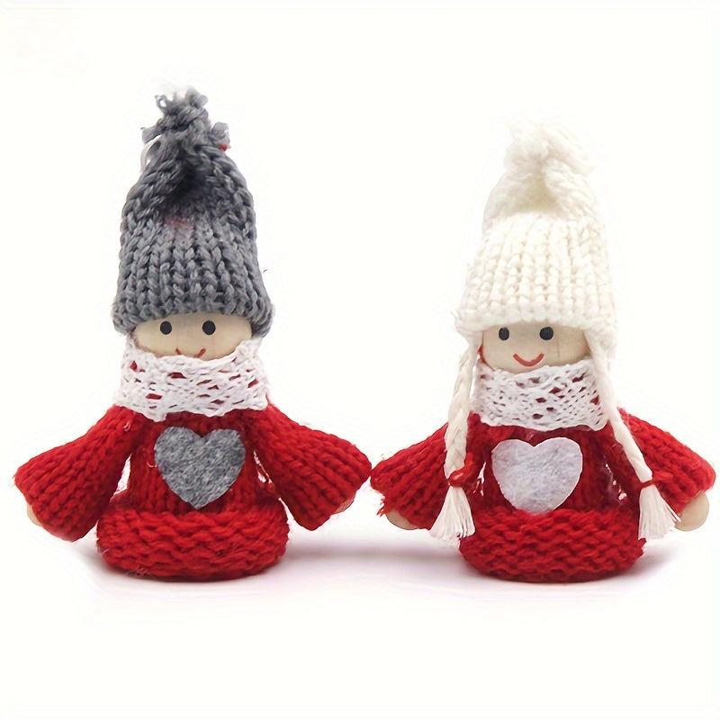 Christmas Plush Wooden Pallet Doll Holiday Ornaments Gift Party Decorations