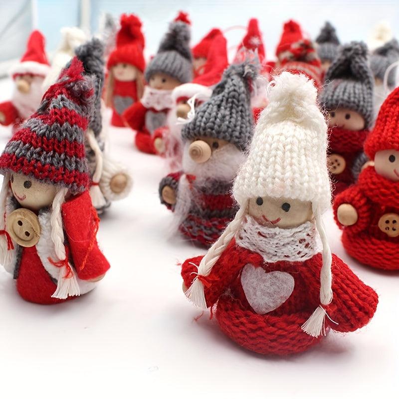 Christmas Plush Wooden Pallet Doll Holiday Ornaments Gift Party Decorations