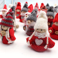 Christmas Plush Wooden Pallet Doll Holiday Ornaments Gift Party Decorations