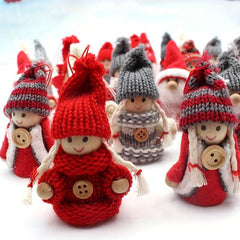 Christmas Plush Wooden Pallet Doll Holiday Ornaments Gift Party Decorations