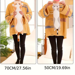 Long Strip Cat Pillow Kitten Doll Plush Toy Sleeping Doll Gift