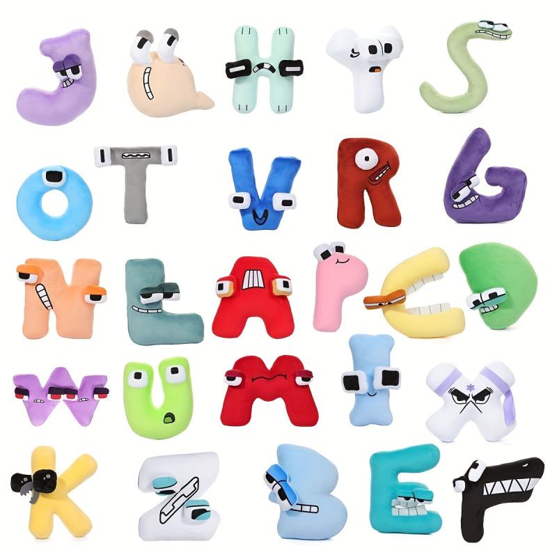 Alphabet Letter Kids' Throw Pillow Camera Slime Keychain Y2K