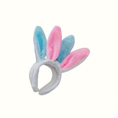 Soft Rabbit Ears Elastic Headband Plush Toy for Girls Gift