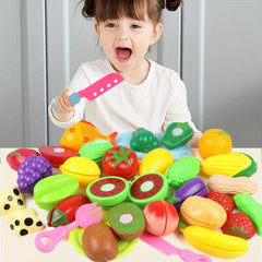 25pcs Pretend Food Toy Set for Early Skill Development in Children
