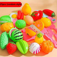 25pcs Pretend Food Toy Set for Early Skill Development in Children