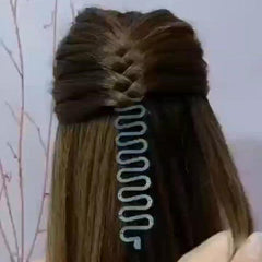 Hair Braiding Tool for Fishbone Braid Hairstyles - Bun Maker Hair Accessory