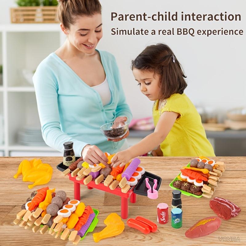 Kitchen Pretend Play Toys Barbecue Set Cooking Toys Gift For Kids
