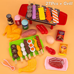 Kitchen Pretend Play Toys Barbecue Set Cooking Toys Gift For Kids