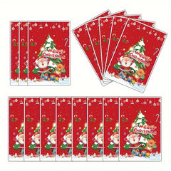 10pcs Christmas Gift Bags Holiday Party Favors